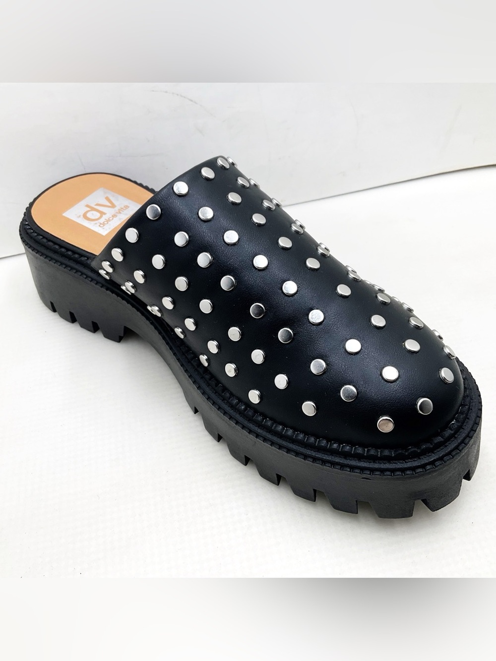 {DV By Dolce} Vita Lexy Black Studded Platform Clogs - Picture 2 of 14